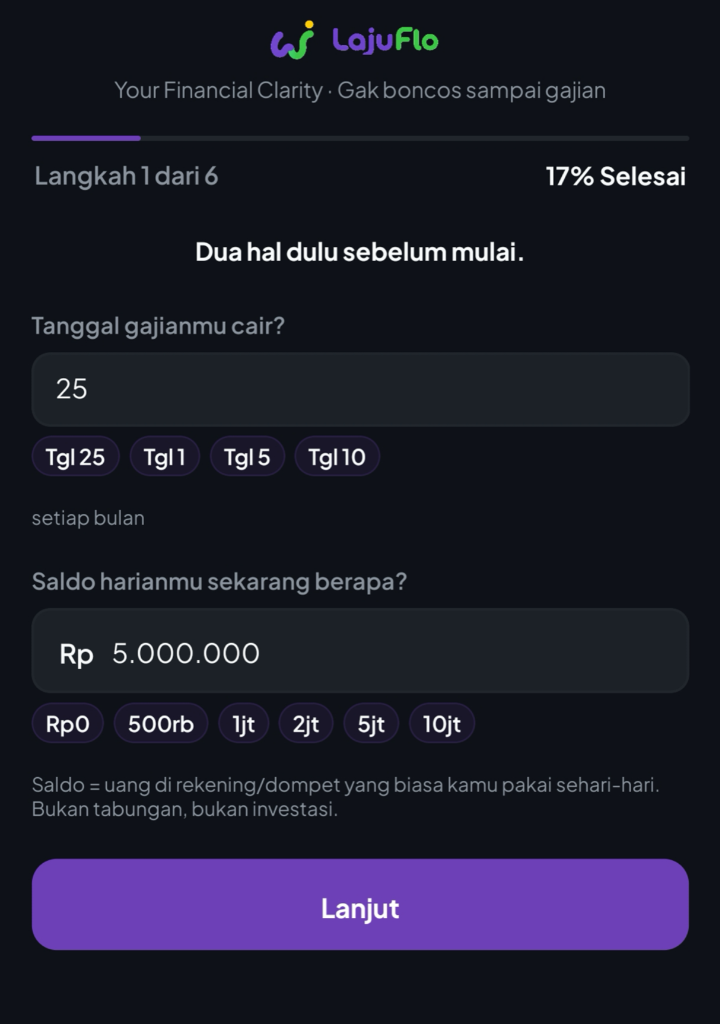 Setup Awal